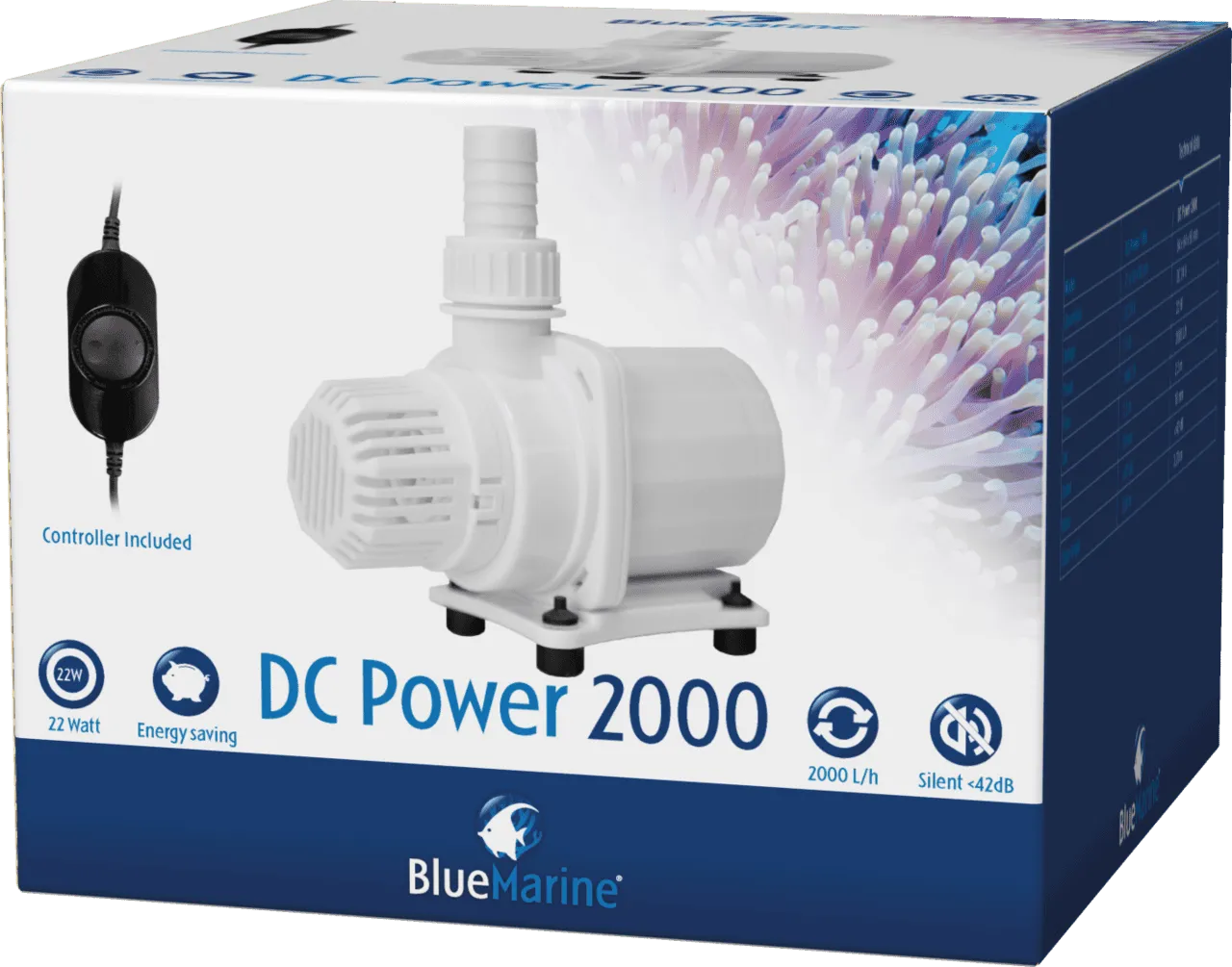 Blue Marine DC POWER 2000 насос для аквариума, 22 Вт