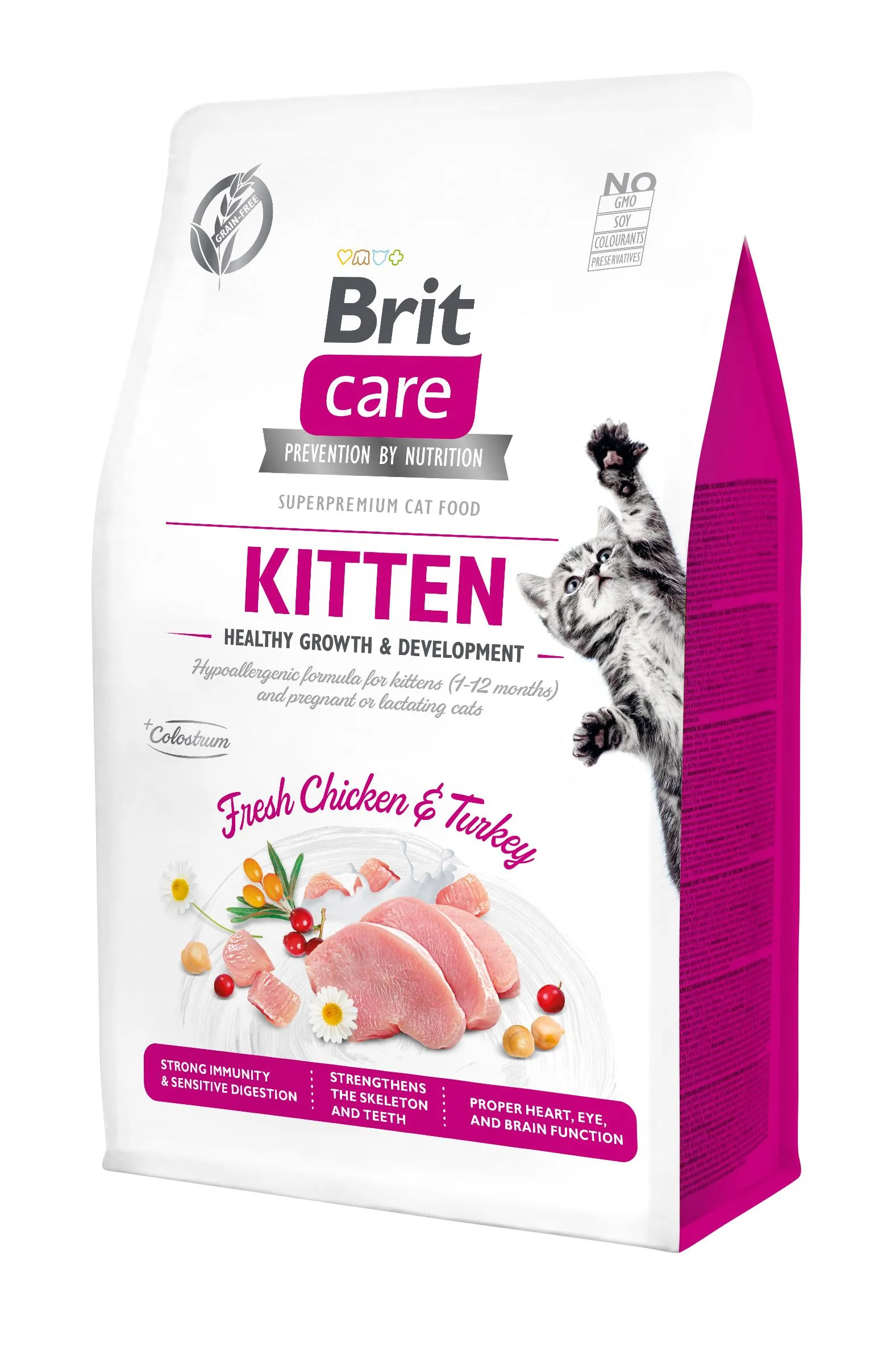Brit Care Cat Grain Free Kitten HGrowth & Developmen сухой корм для котят, для здорового роста и развития - 400 г