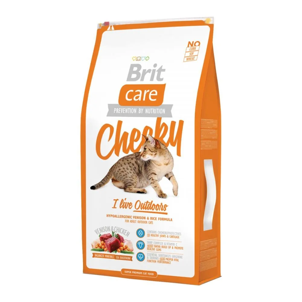 Brit Care Cheeky Outdoor сухой корм для кошек, живущих на улице – 2 кг