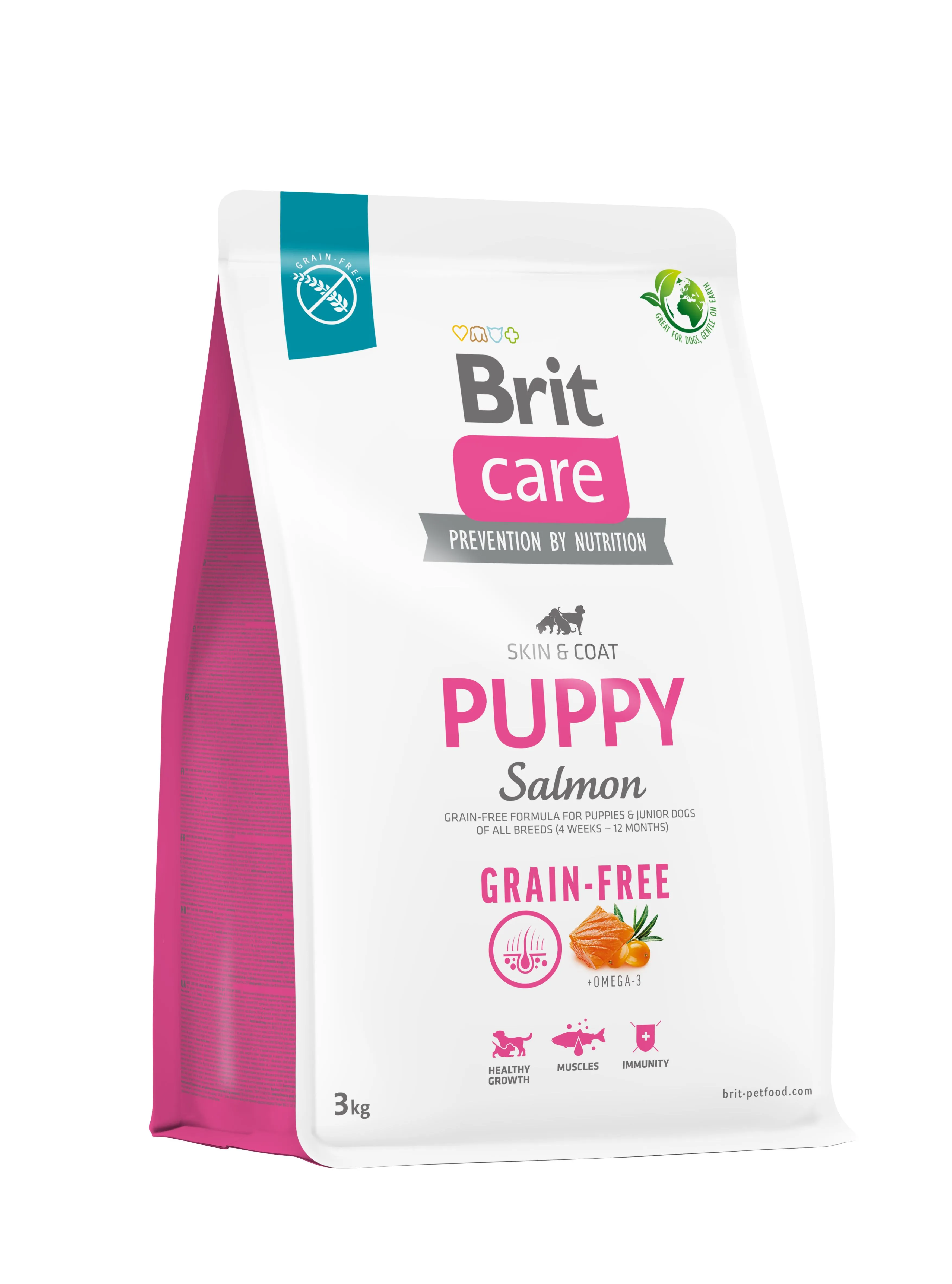 Brit Care Dog Grain Free Puppy Salmon беззерновой сухой корм с лососем для щенков - 3 кг