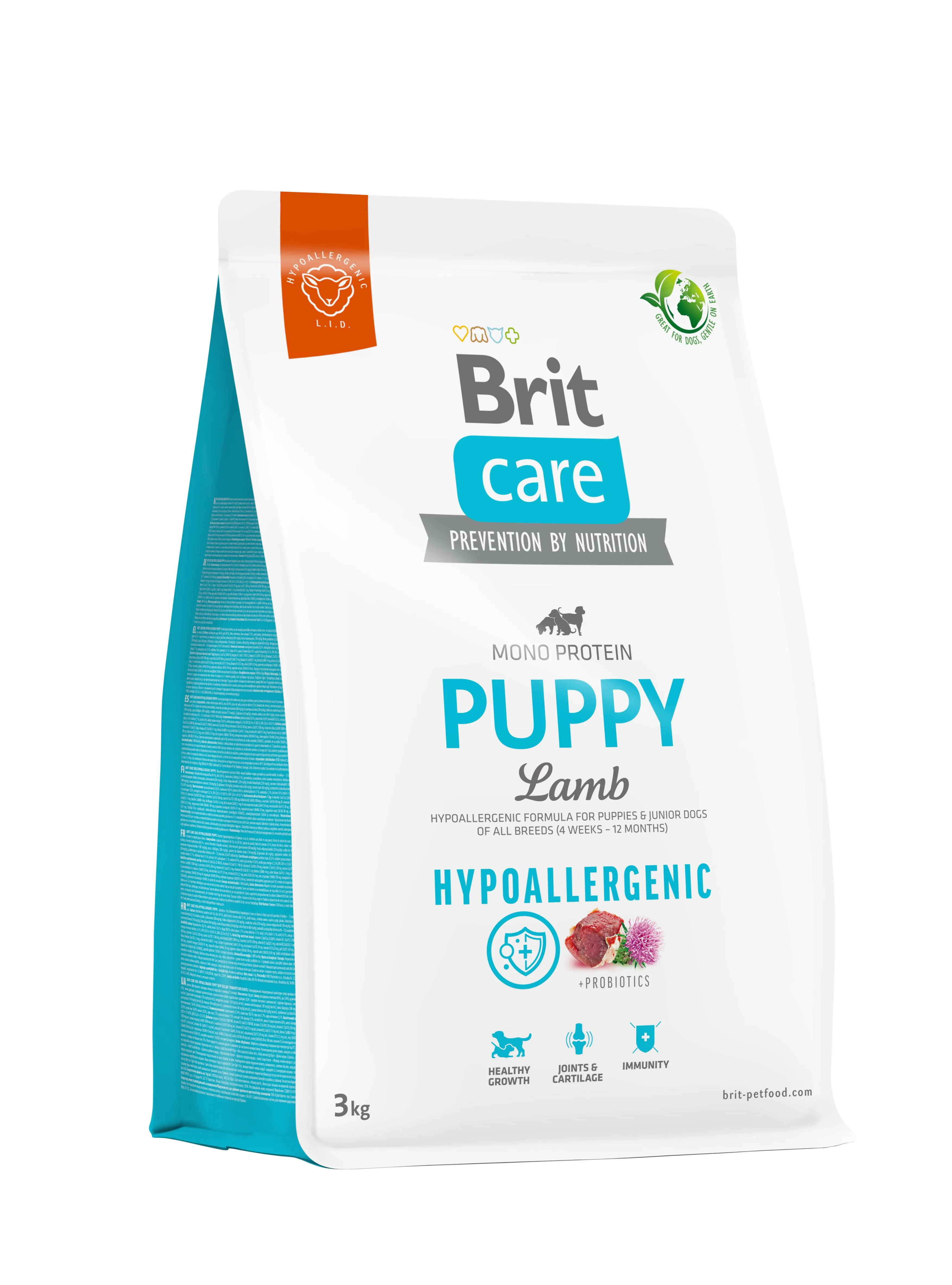 Brit Care Dog Hypoallergenic Puppy гипоаллергенный сухой корм с ягненком для щенков - 3 кг