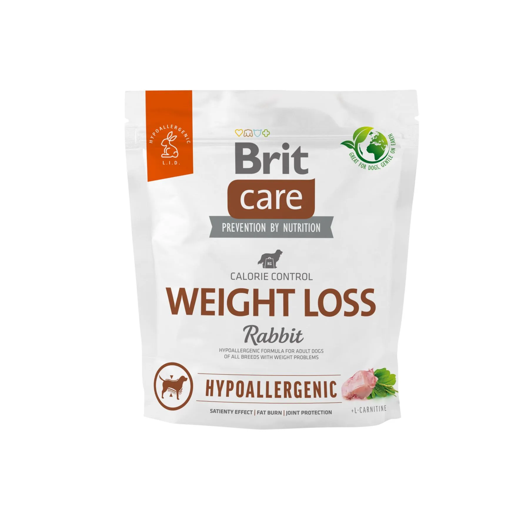 Brit Care Dog Hypoallergenic Weight Loss монопротеиновый сухой корм с кроликом для собак с лишним весом – 1 кг