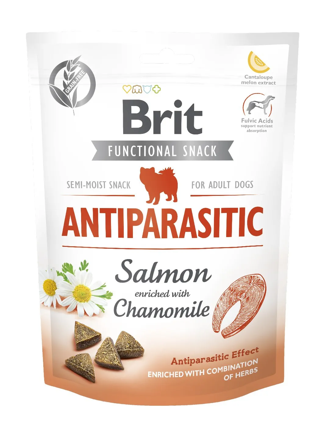 Brit Functional Snack Antiparasitic Salmon функциональное лакомство для собак с лососем - 150 г