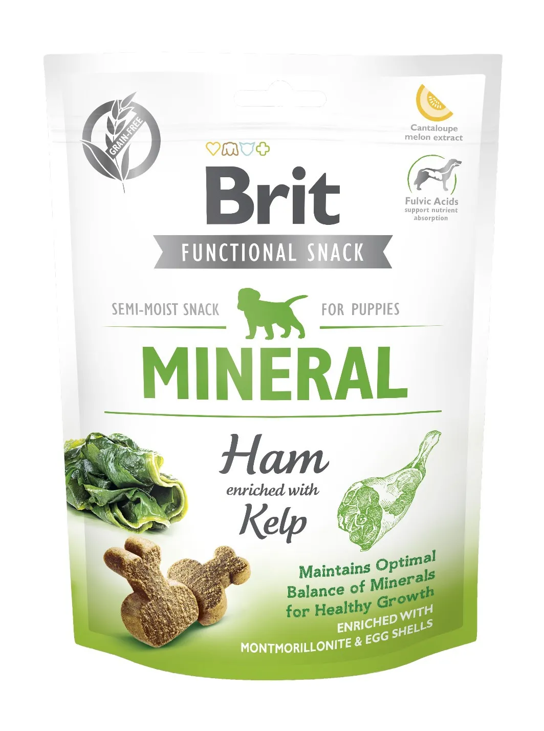 Brit Functional Snack Mineral Ham функциональное лакомство для щенков с ветчиной - 150 г