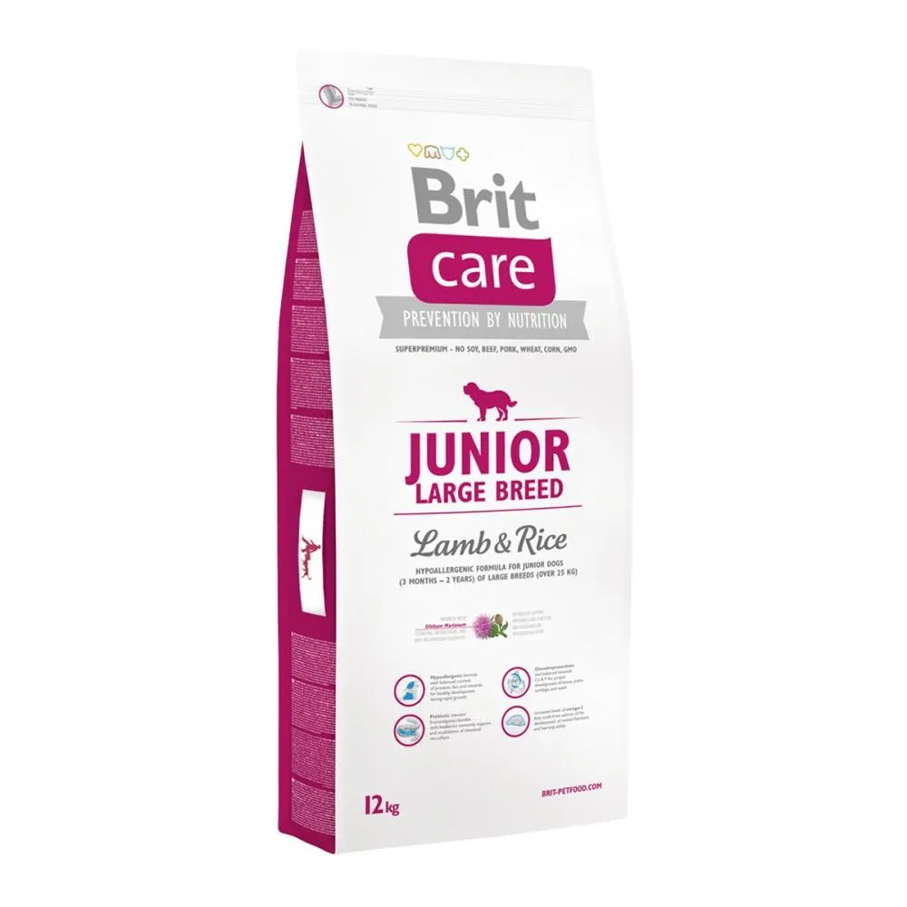 Brit Care Junior Large Breed Lamb & Rice сухой корм для щенков больших пород с ягненком и рисом – 12 кг