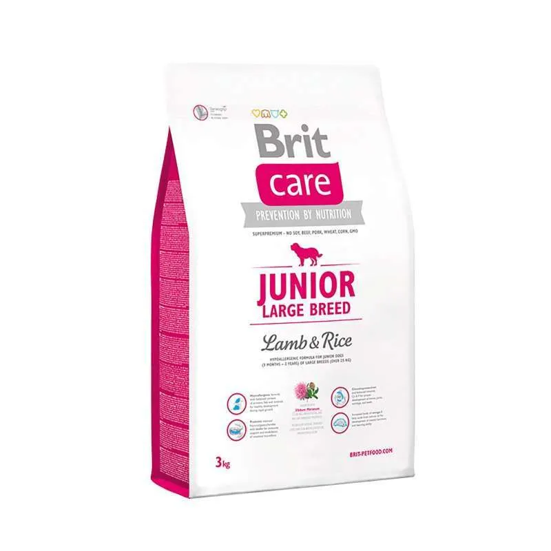 Brit Care Junior Large Breed Lamb & Rice сухой корм для щенков больших пород с ягненком и рисом – 3 кг