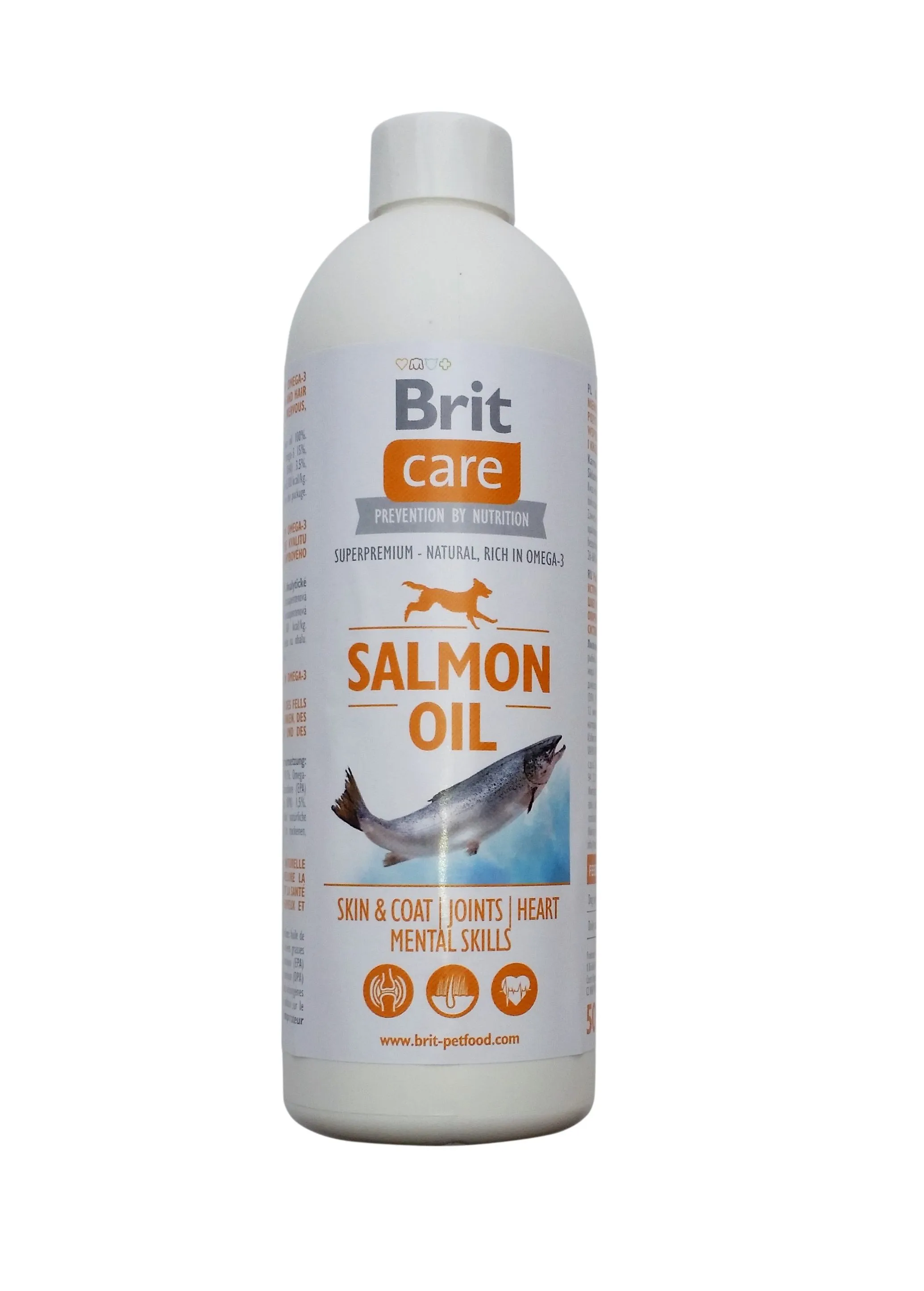 Brit Care Salmon Oil масло лосося для кожи и шерсти собак всех возрастов - 500 мл