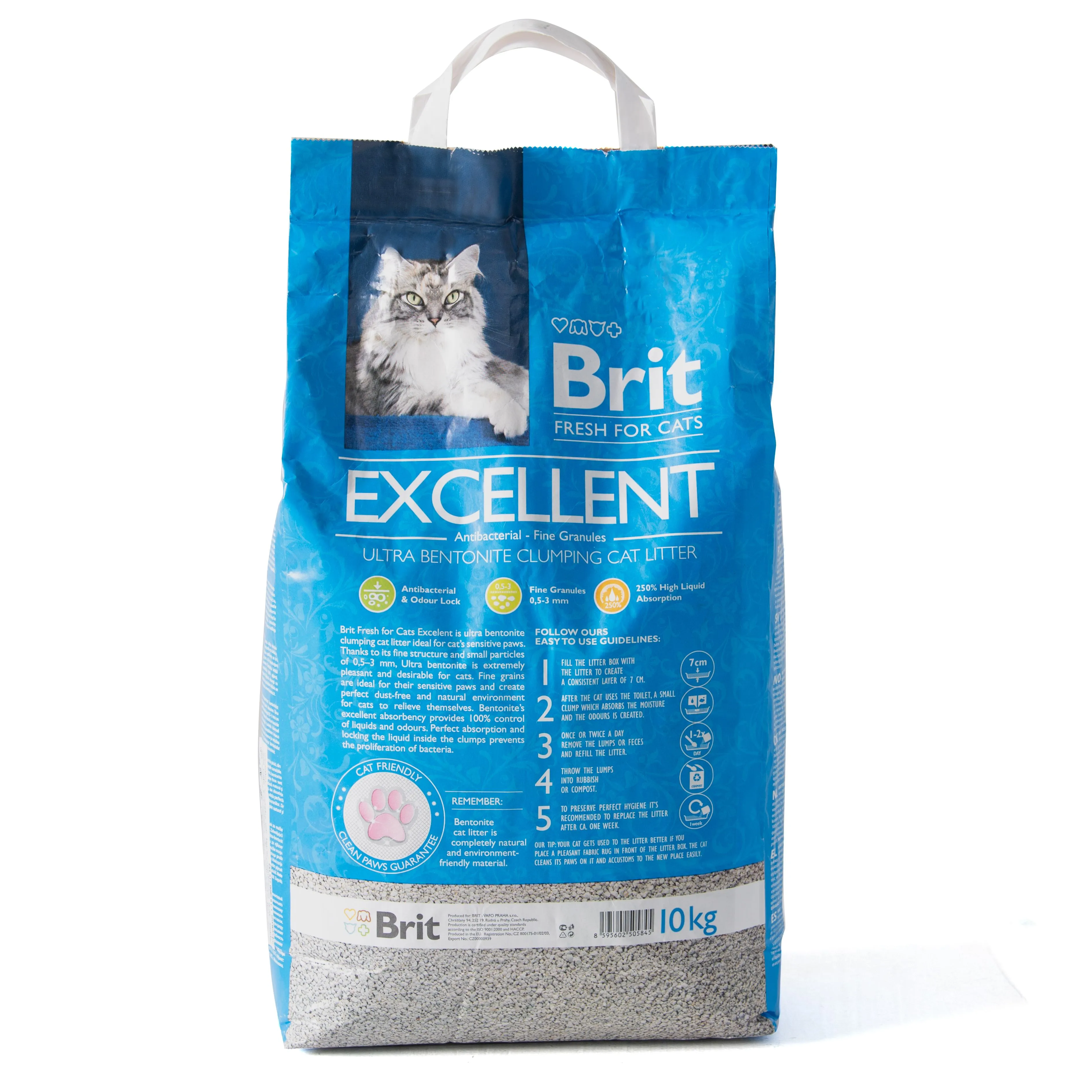 Brit Fresh Excellent бентонитовый наполнитель для кошачьего туалета - 10 кг