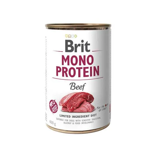 Brit Mono Protein Beef вологий корм для собак, з яловичиною - 400 г