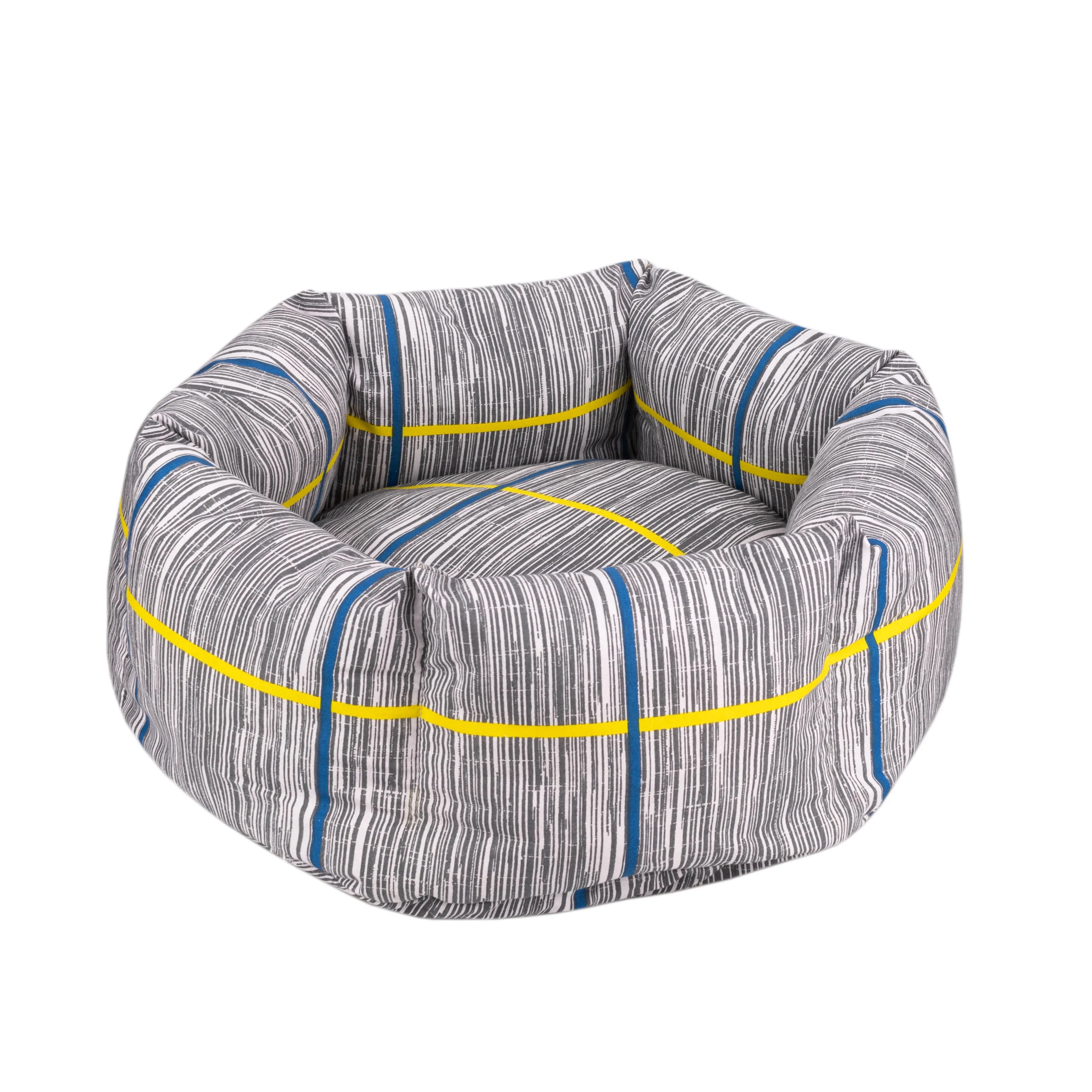 BronzeDog Comfort Лежак для Животных Круглый Серый M