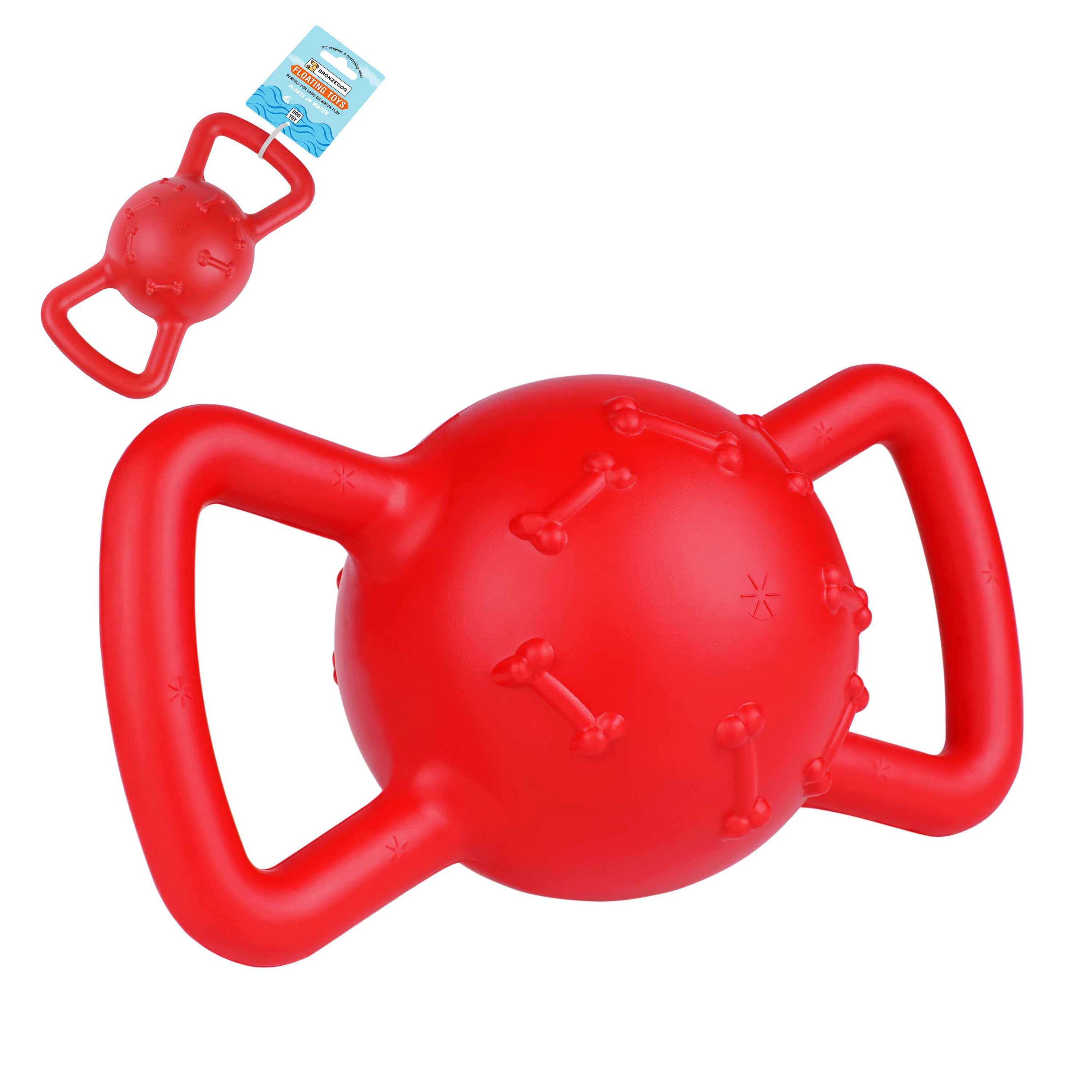 Bronzedog FLOAT Игрушка для собак плавающая Силовой мяч 19 х 9 см L