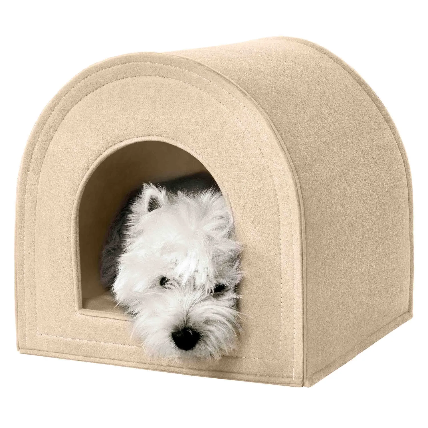 BronzeDog Домик для Животных Домик Бежевый L