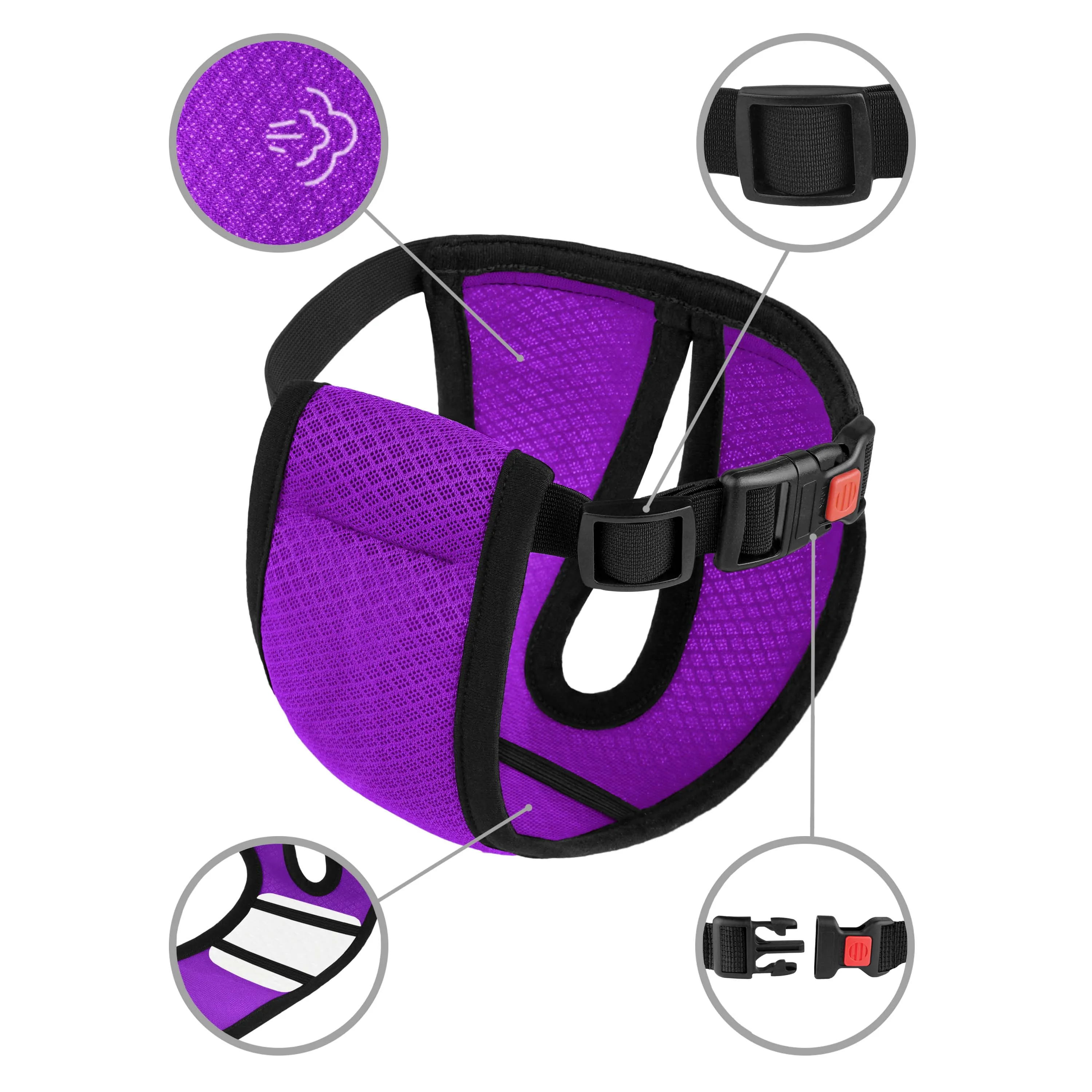 BronzeDog Mesh Труси гігієнічні регульовані 3D сітка Фіолетові S