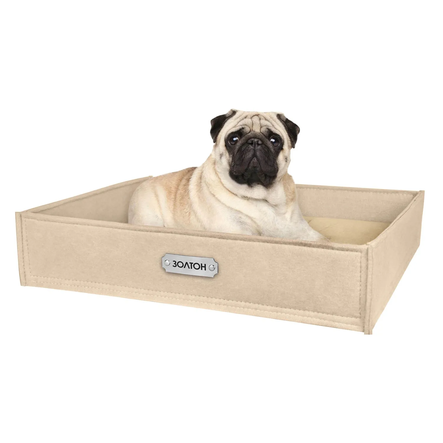 BronzeDog Лежак для Животных Прямоугольный Бежевый 2XL
