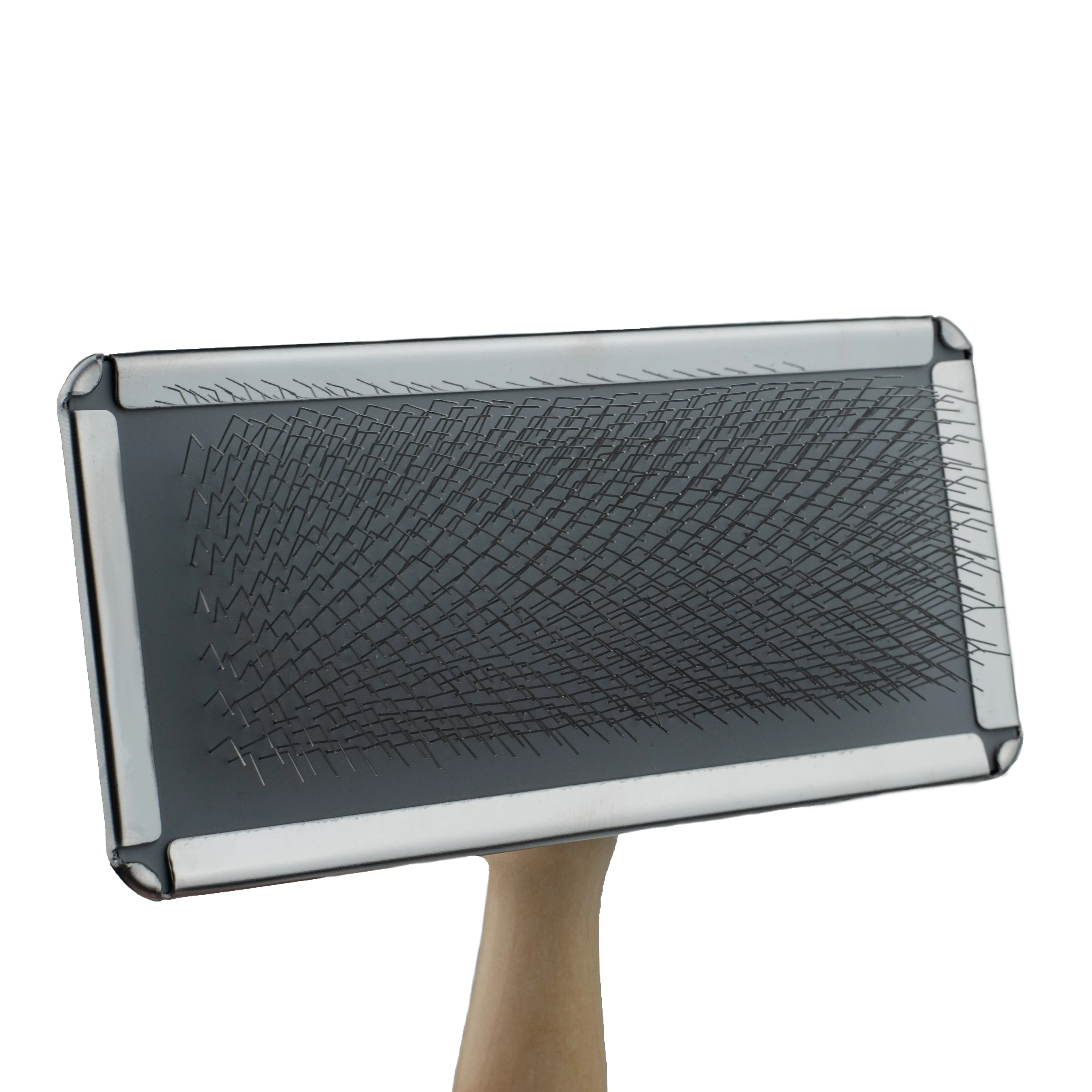 Bronzedog Пуходерка Щетка с Деревянной Ручкой 8,5х13,5 см M