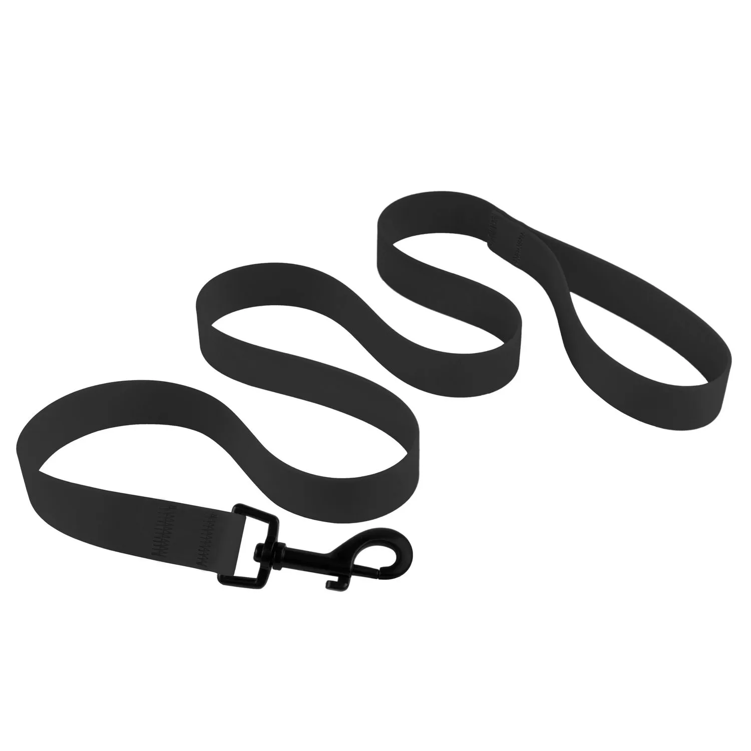 Bronzedog Surf Поводок для собак водоотталкивающий с защитным полимерным покрытием черный S