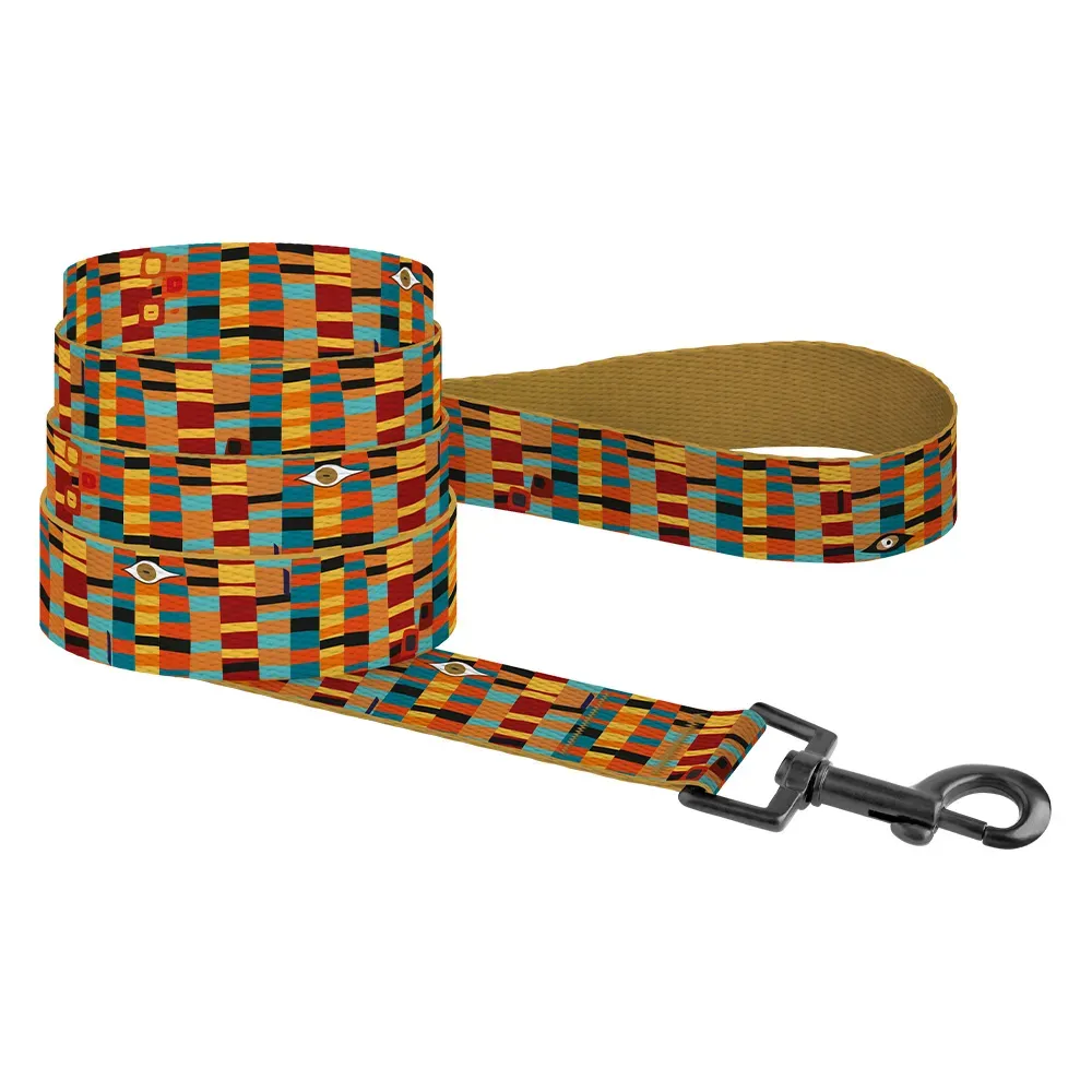 Bronzedog Urban Art нейлоновый поводок для собак "Алекса" (цвет: оранжевый; размер: L; длина: 1,5 м)