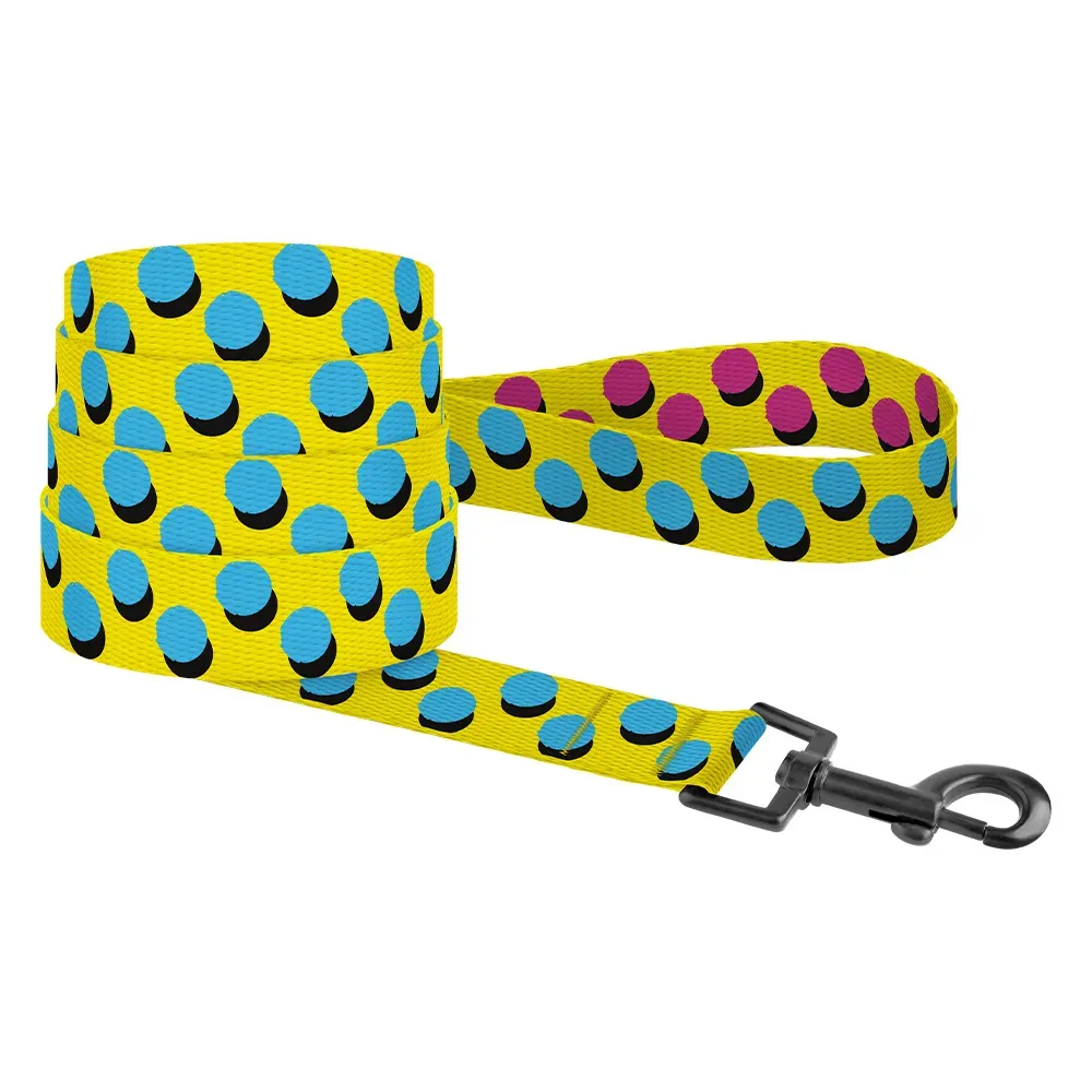 Bronzedog Urban Art нейлоновый поводок для собак "Поп" (цвет: желтый; размер: XS; длина: 1,5 м)