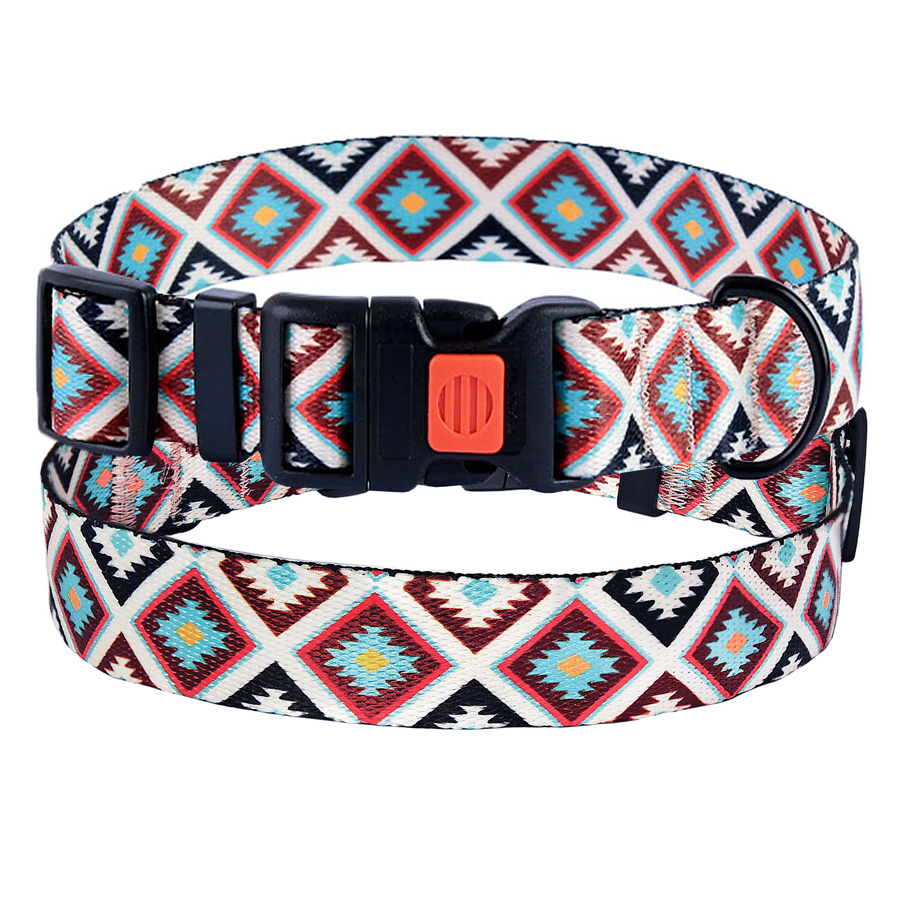 BronzeDog Urban Ошейник для Собак Гуцульский Нейлоновый с Пластиковой Пряжкой Коричневый S