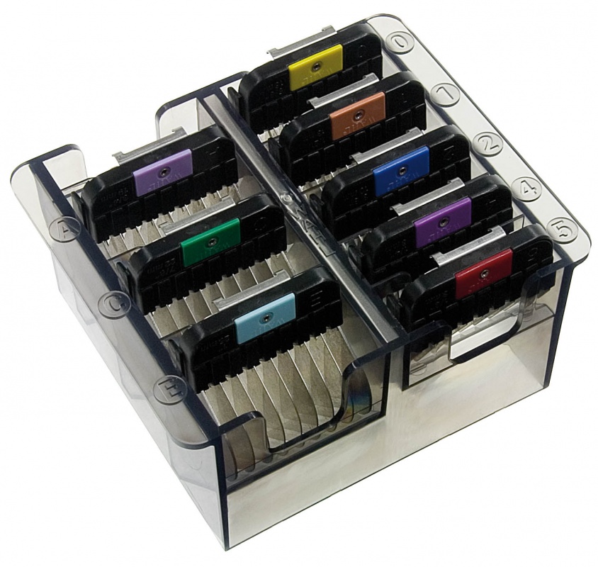 Moser Насадки к машинкам Metal attachment comb set 8pcs