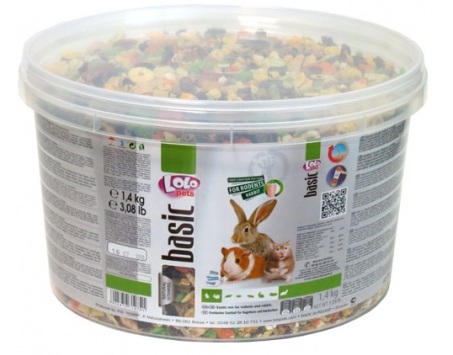 LoloPets Экзотический коктейль для грызунов и кролика 3 л - 1.4 кг