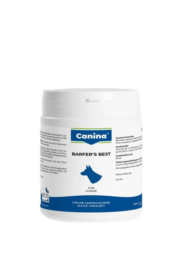Canina Barfers Best вітамінно-мінеральний комплекс для дорослих собак, яких годують натуральним кормом - 180 г
