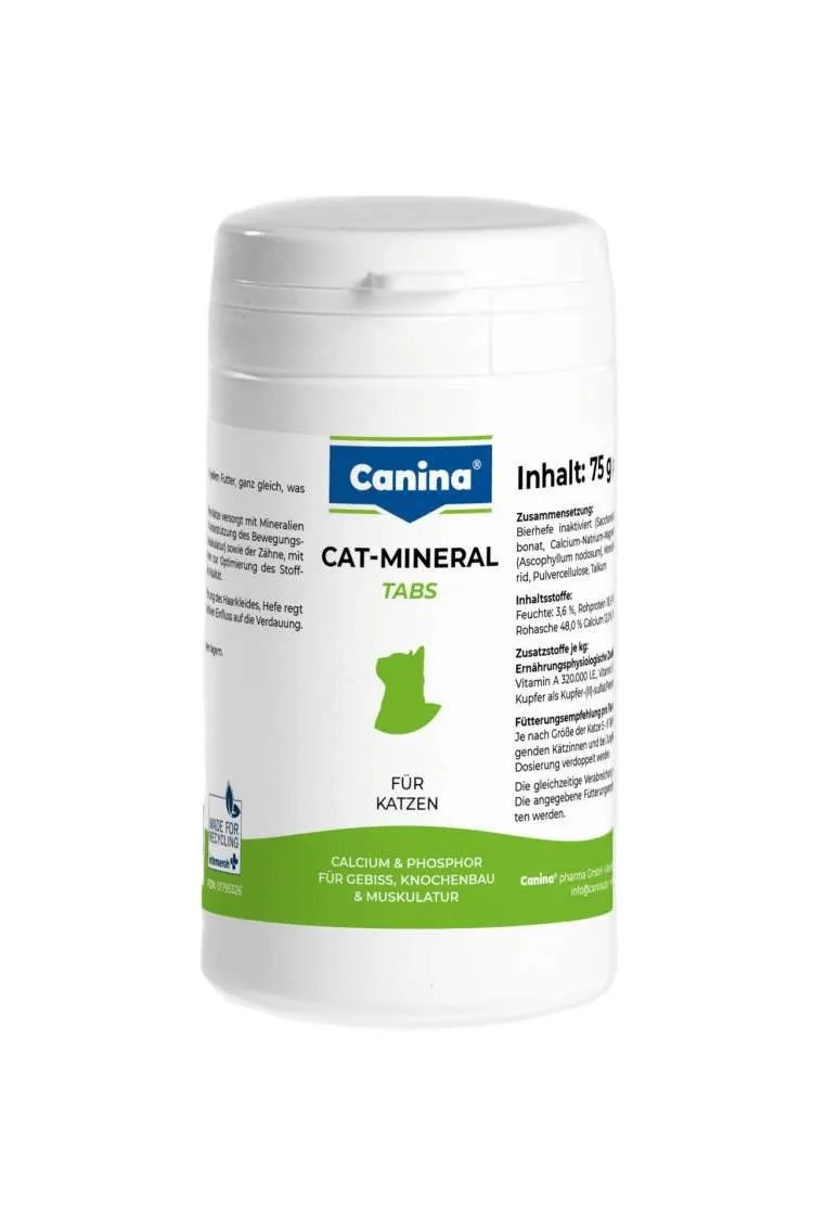 Canina Cat-Mineral Tabs витамины для кошек, поливитаминный комплекс (150 табл) – 75 г
