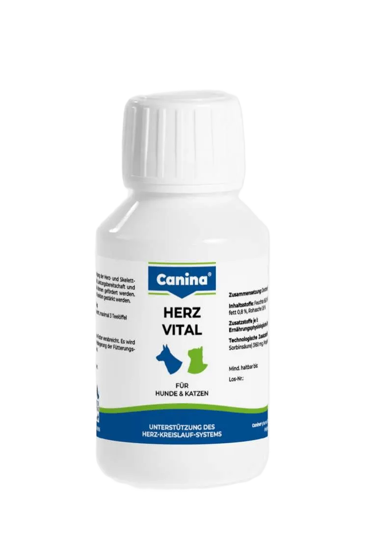 Canina Herz-Vital витамины для собак и кошек, поддержка сердца – 100 мл