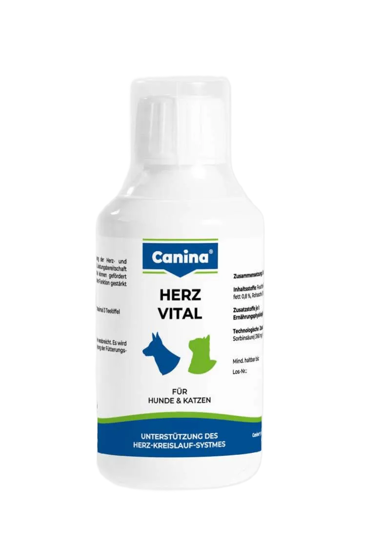 Canina Herz-Vital витамины для собак и кошек, поддержка сердца – 250 мл