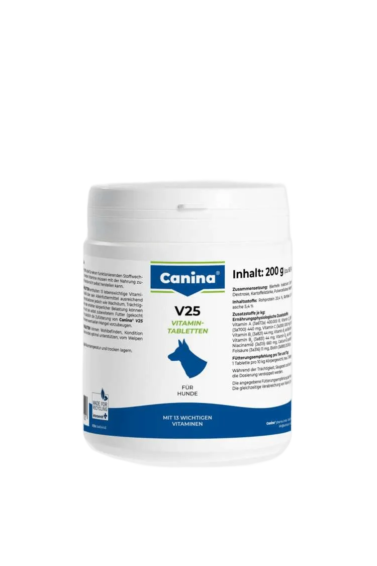 Canina V25 Vitamintabletten витамины для собак, поливитаминный комплекс (60 табл) – 200 г