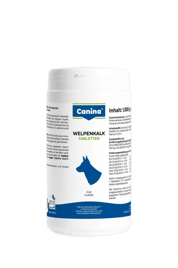 Canina Welpenkalk витамины для щенков (1000 табл) – 1 кг