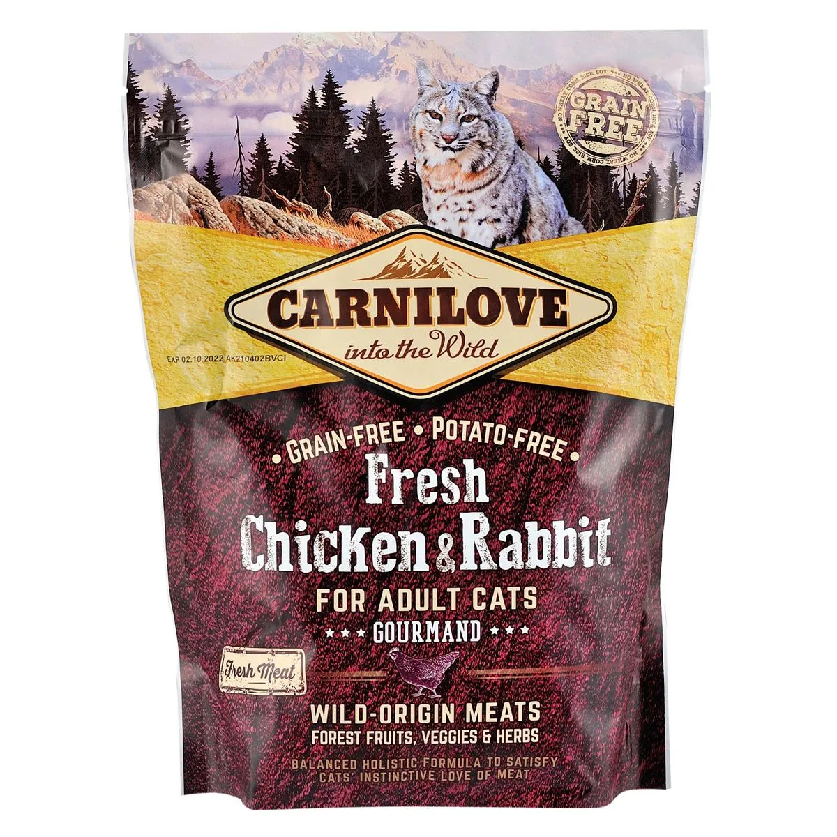Carnilove Cat Adult Fresh Chicken & Rabbit сухой корм для взрослых кошек, курица и кролик - 400 г