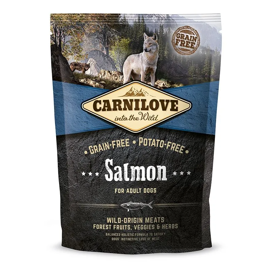 Carnilove Dog Adult Salmon сухой корм для взрослых собак всех пород, лосось – 1,5 кг