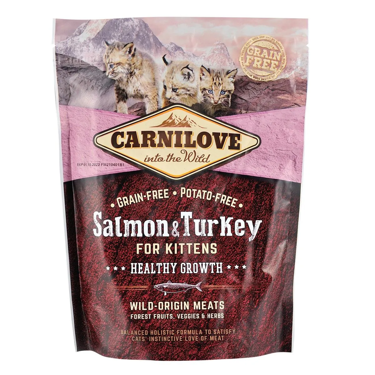Carnilove Kitten Salmon & Turkey сухой корм для котят, лосось и индейка - 400 г