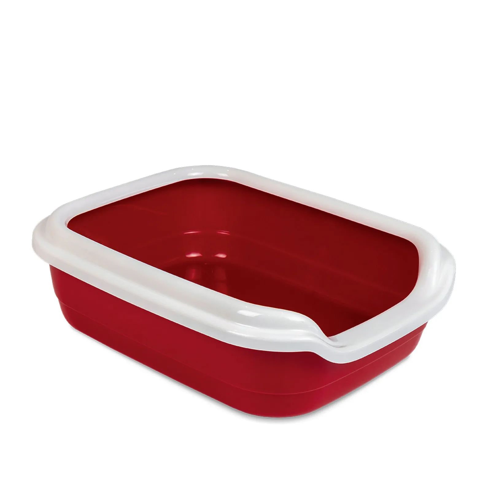 Priroda (Природа) туалет для кошек «Comfort L», 49х39х15 см (бордовый)