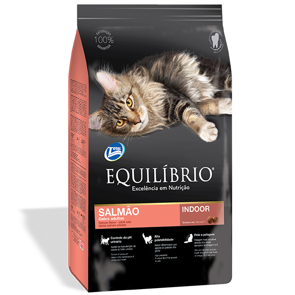 Equilibrio Salmon Indoor Cat корм для кошек с лососем - 0,5 кг