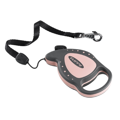 Ferplast FLIPPY DELUXE CORD MINI - рулетка-поводок со шнуром розовый