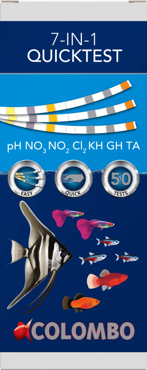 Colombo AQUA QUICKTEST 6-50 STRIPS тест-полоски для тестирования аквариумной воды