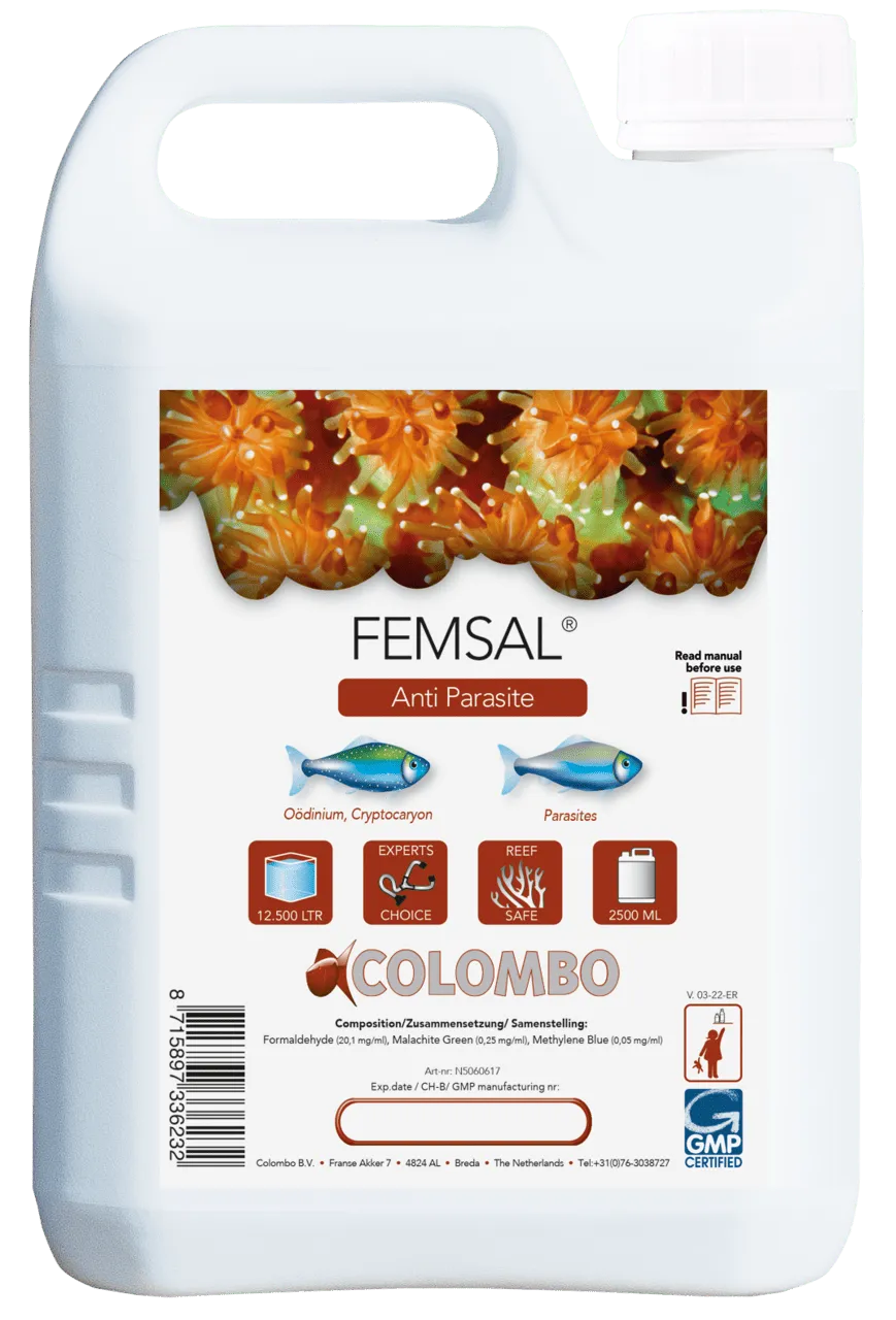 Colombo MARINE FEMSAL 2500 мл 12.500 LTR* средство против кожных паразитов у морских рыб