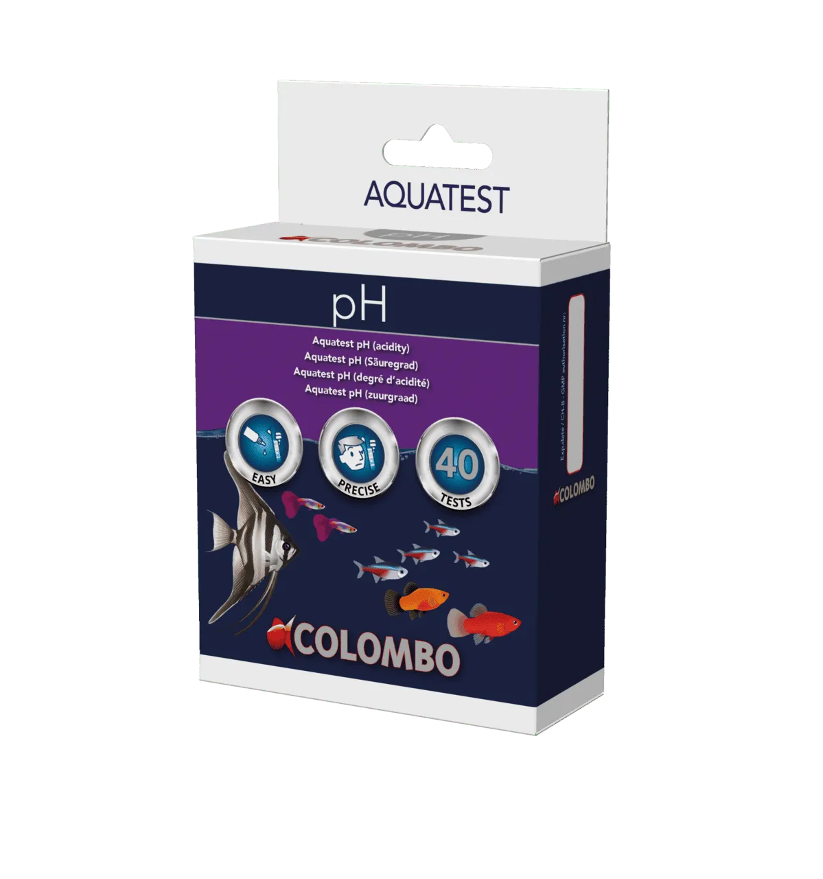 Colombo pH в аквариуме AQUA PH TEST тест для определения уровня