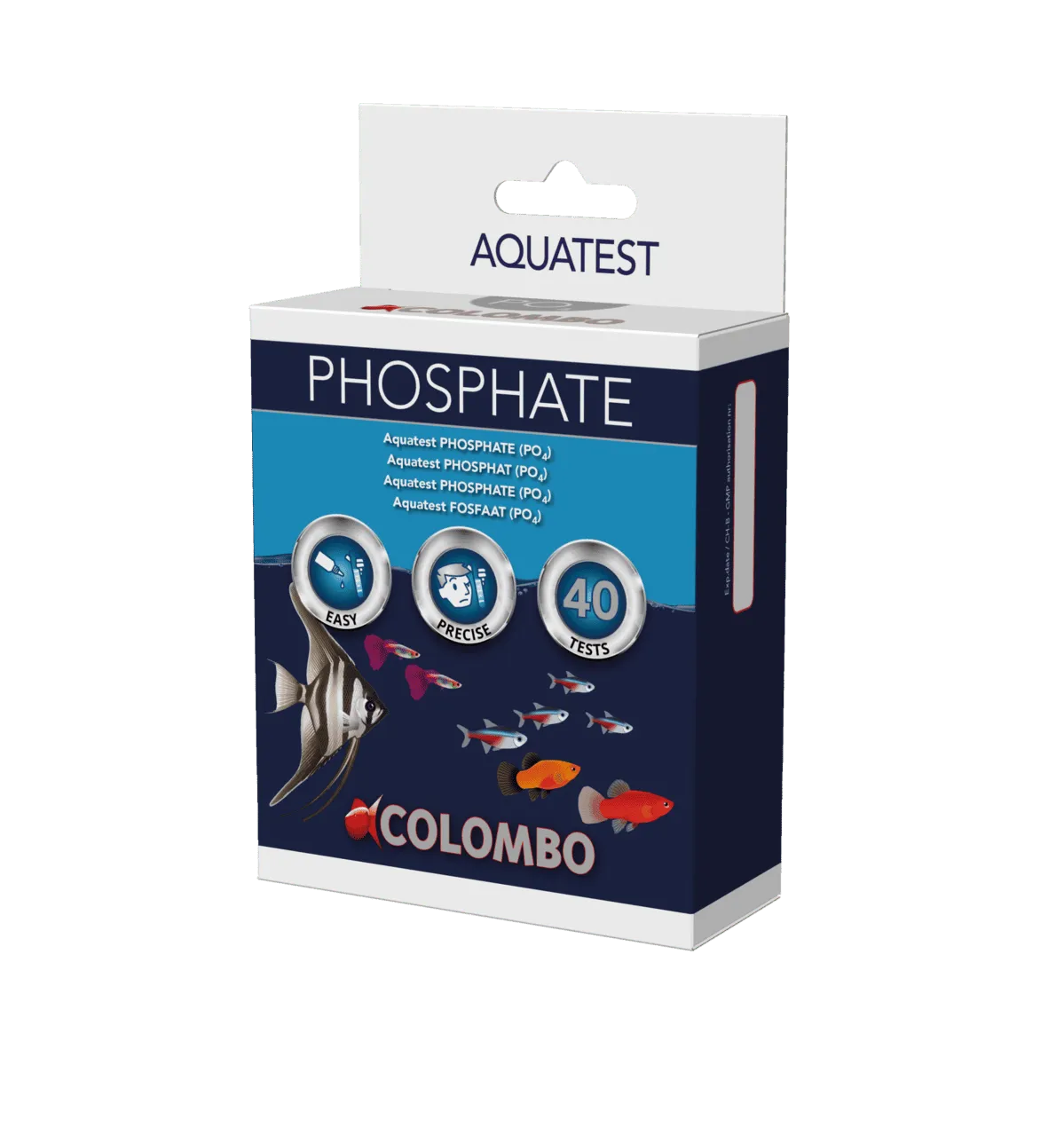 Colombo PO4 в аквариуме AQUA PHOSPHATE TEST тест для определения уровня