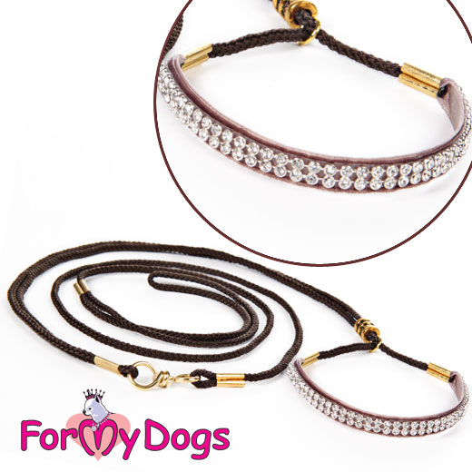 For My Dogs Ринговка шоколадная с белыми кристаллами