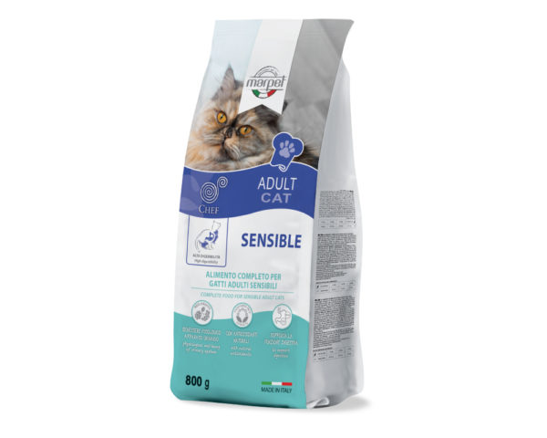 Marpet AEQUILIBRIA CHEF Сухой корм для кошек с чувствительным пищеварением 800 гр