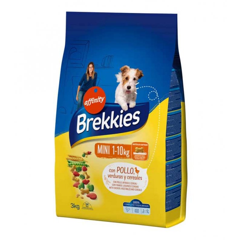 Brekkies Dog Mini корм для собак мини пород - 3 кг