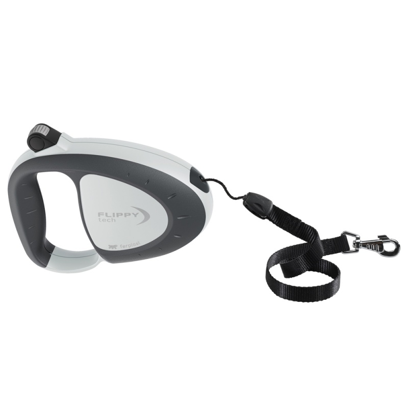 Ferplast FLIPPY TECH CORD S GREY - рулетка-поводок со шнуром