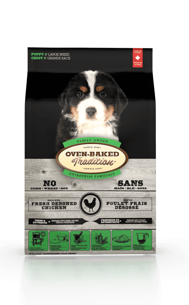 Oven-Baked Tradition Chicken Puppy Large Breeds сухой корм со свежим мясом курицы для щенков больших пород собак – 11,34 кг