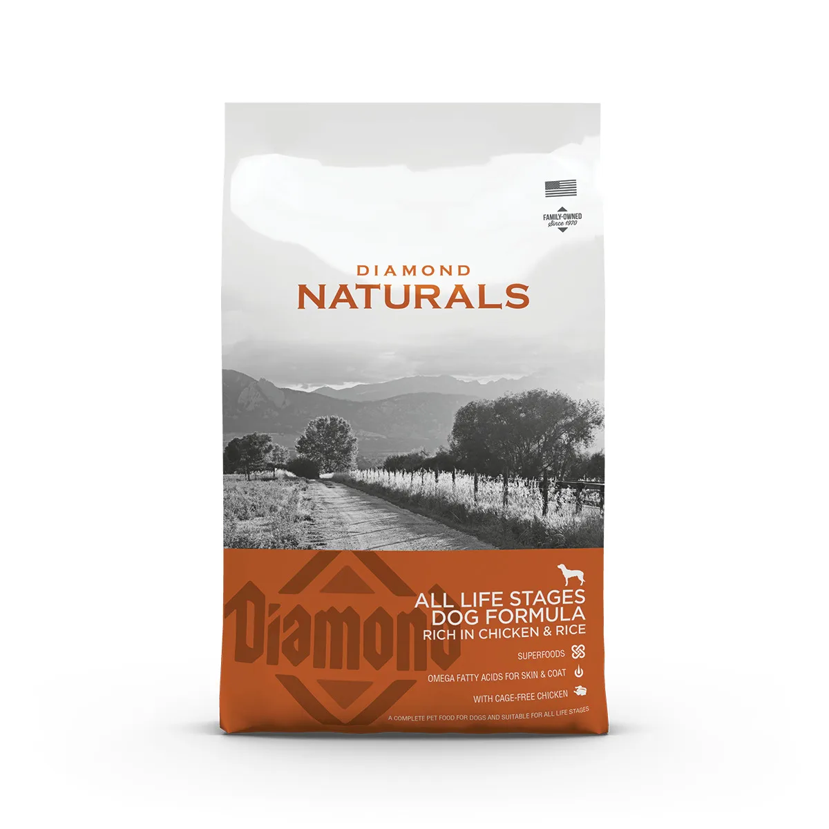 Diamond Naturals Dog All Life Srages Chicken & Rice сухой корм с курицей и рисом для собак на всех стадиях жизни – 15 кг