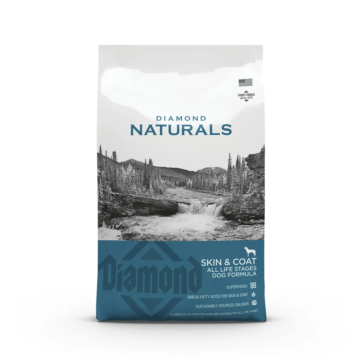 Diamond Naturals Dog All Life Srages Skin & Coat сухой корм с лососем для собак на всех стадиях жизни – 2 кг