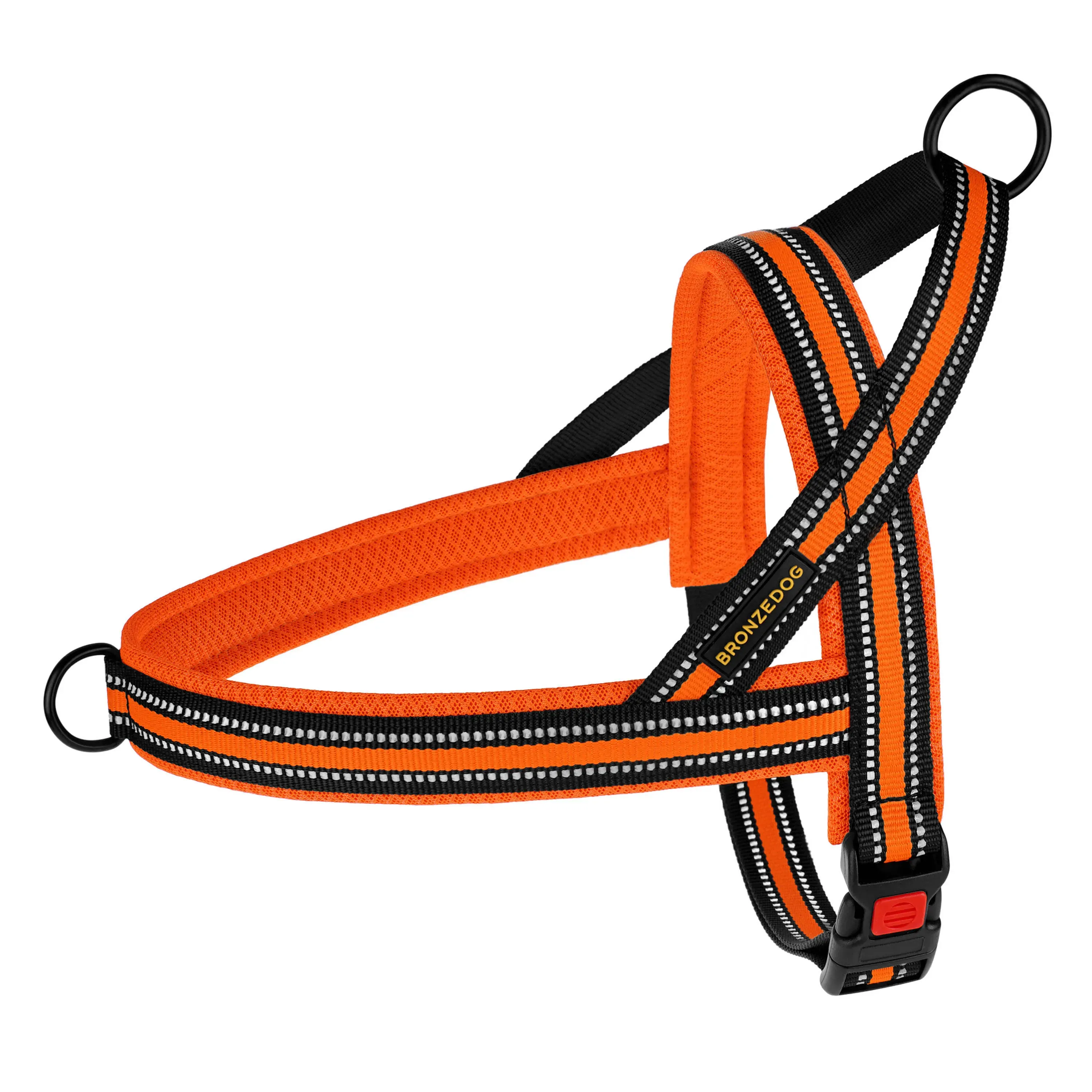 BronzeDog Mesh Шлея для Собак Скандинавська Помаранчева XL
