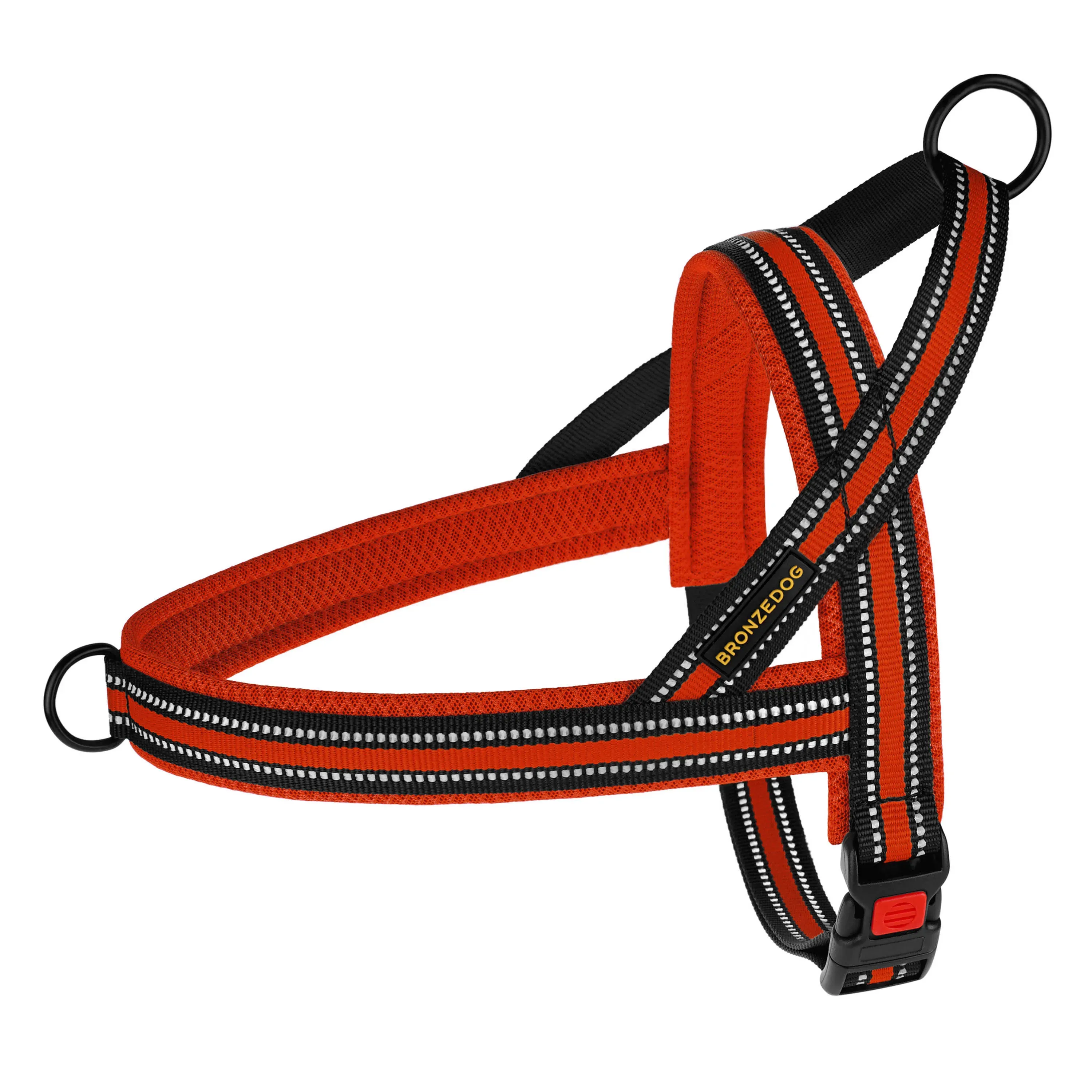 BronzeDog Mesh Шлея для Собак Скандинавська Червона XL